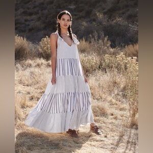 The Great. The Glen Dress in Hill Stripe 0 XS